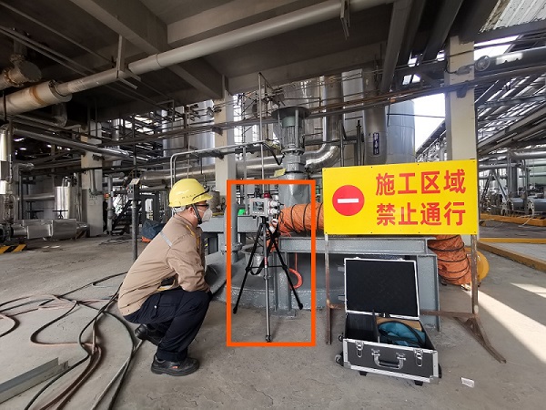 某化工企业配置釜受限空间作业现场