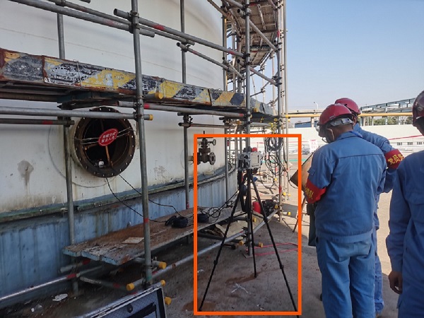 中国石化某石化企业受限空间作业施工现场
